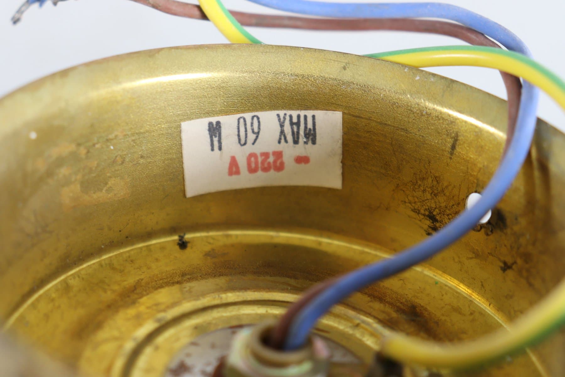 Para kinkietów Hollywood Regency, złoty, mosiądz, proj. W. Daro, Belgia, lata 70. - 276981