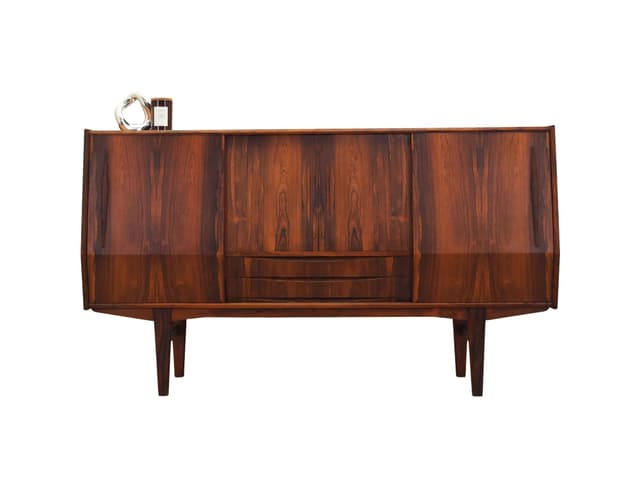 Highboard, palisander brązowy, Dania, lata 70. - WYMIARY