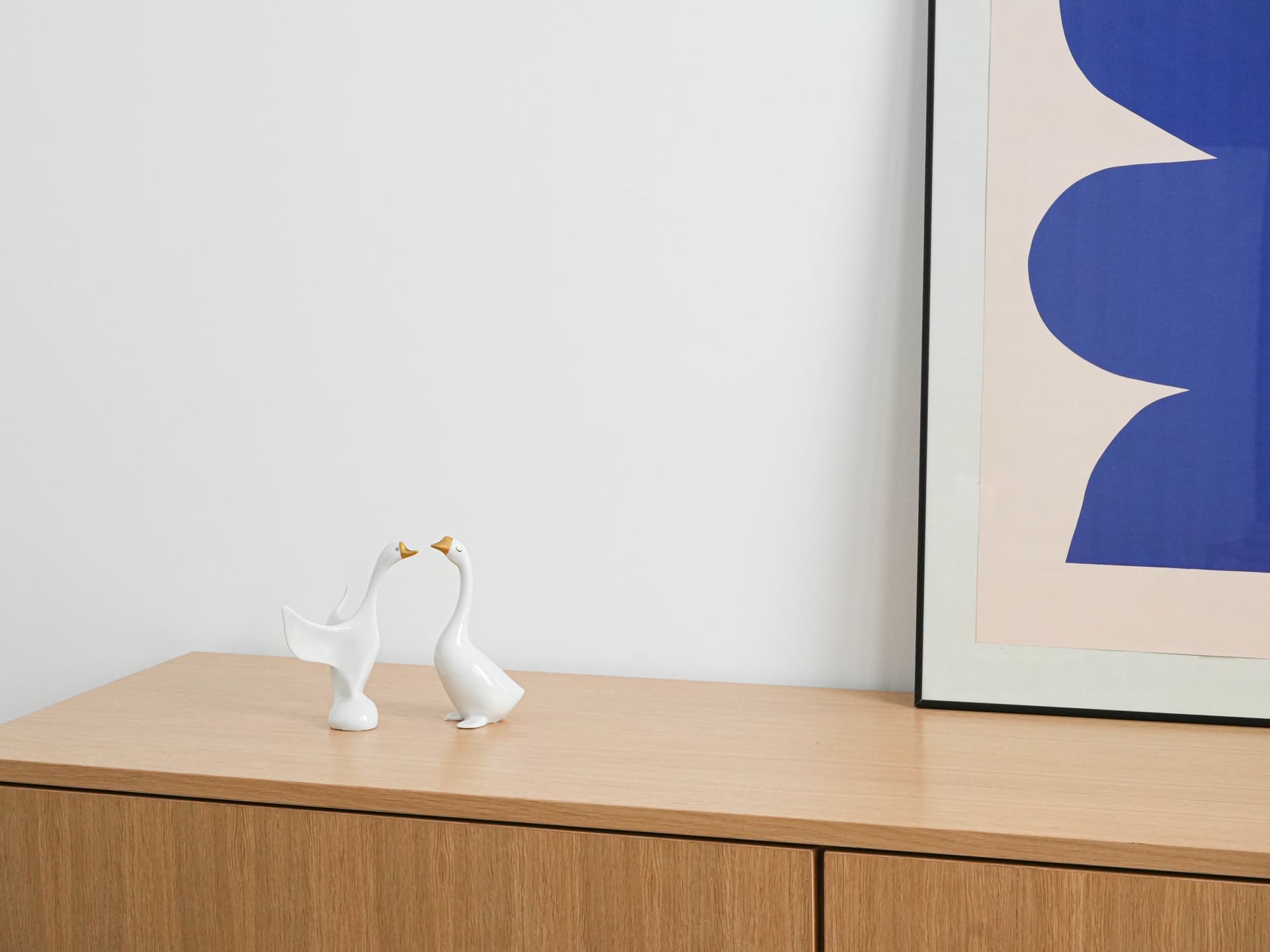 Figurka gęś, biała, porcelana, Holloháza, Węgry, lata 60. - 277248