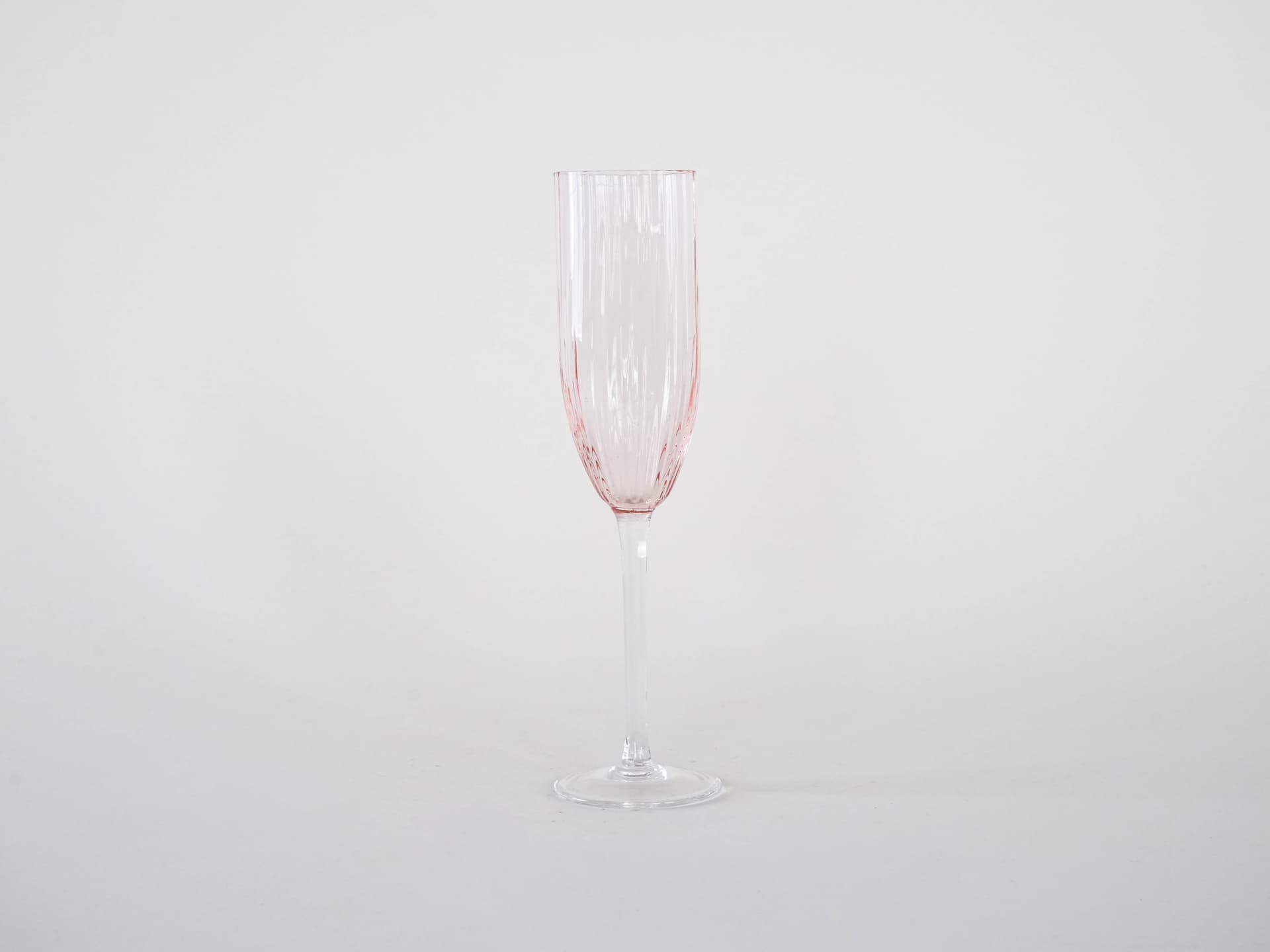 Komplet kieliszków, pudroworóżowy, szkło, Francja, lata 70. - 277310