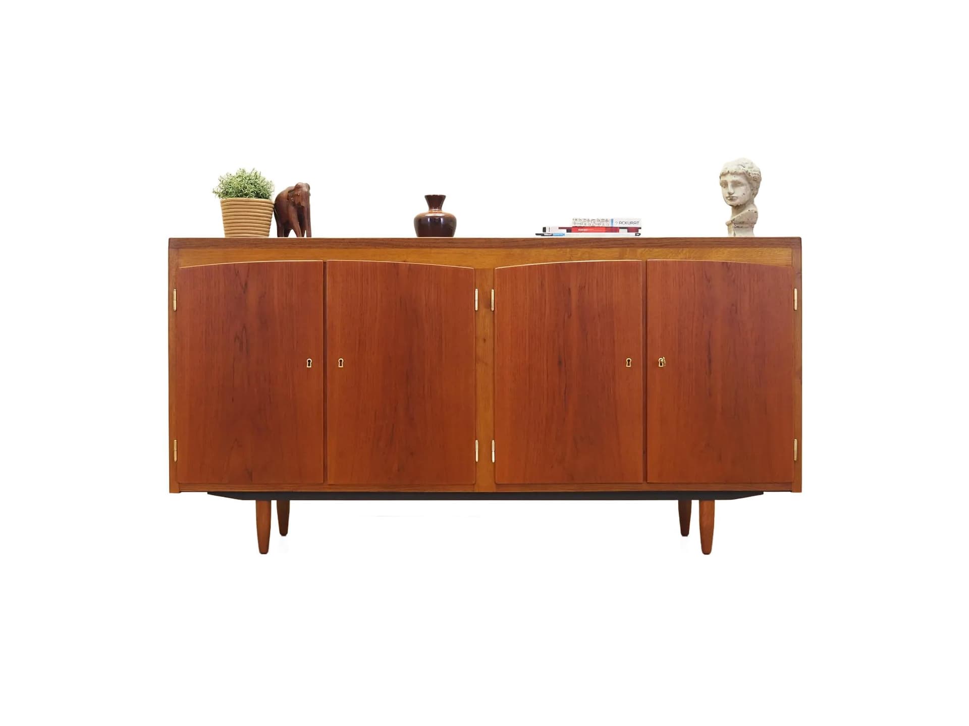Sideboard, teak pomarańczowy, Dania, lata 60.