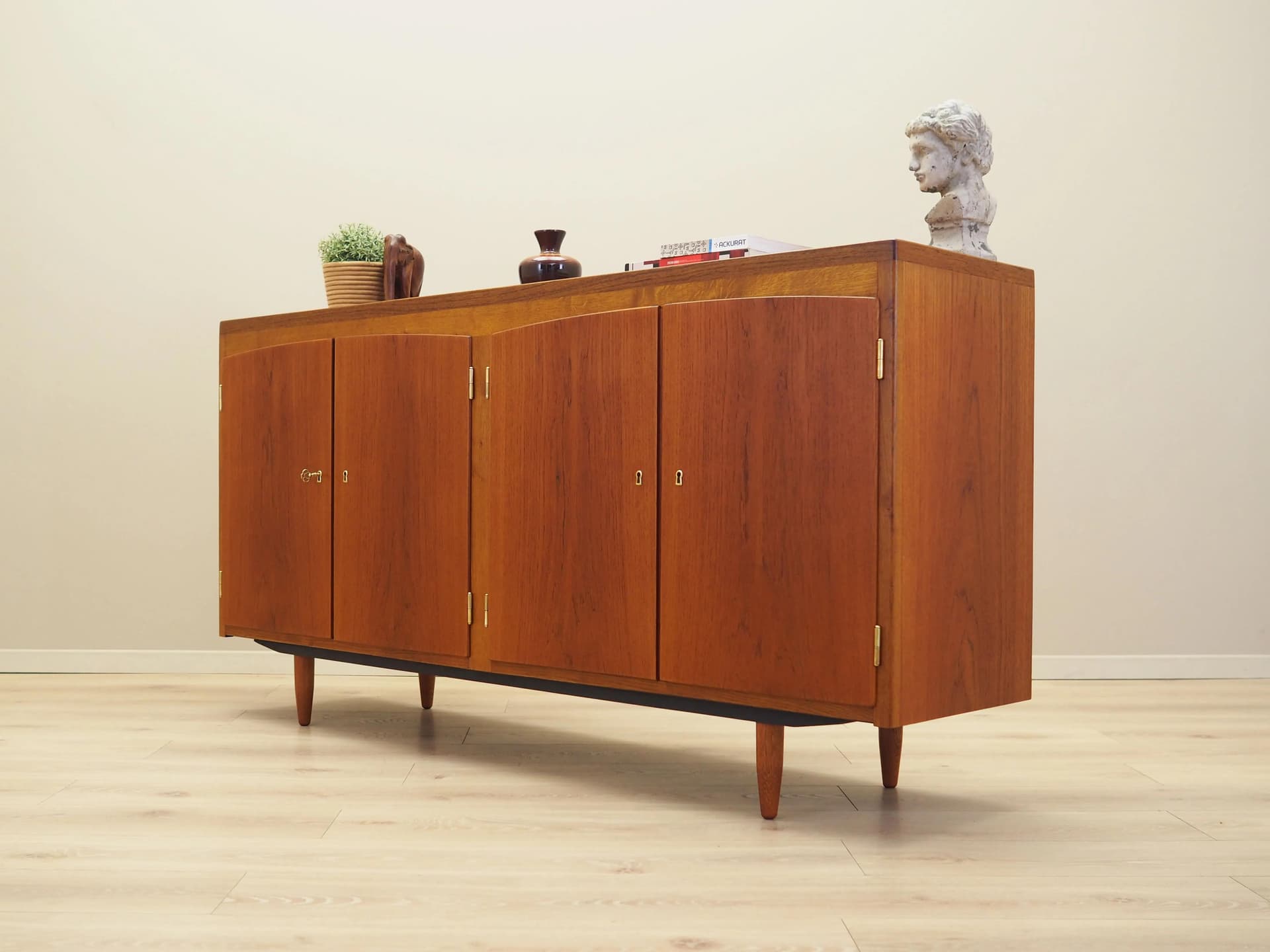 Sideboard, teak pomarańczowy, Dania, lata 60. - 20181