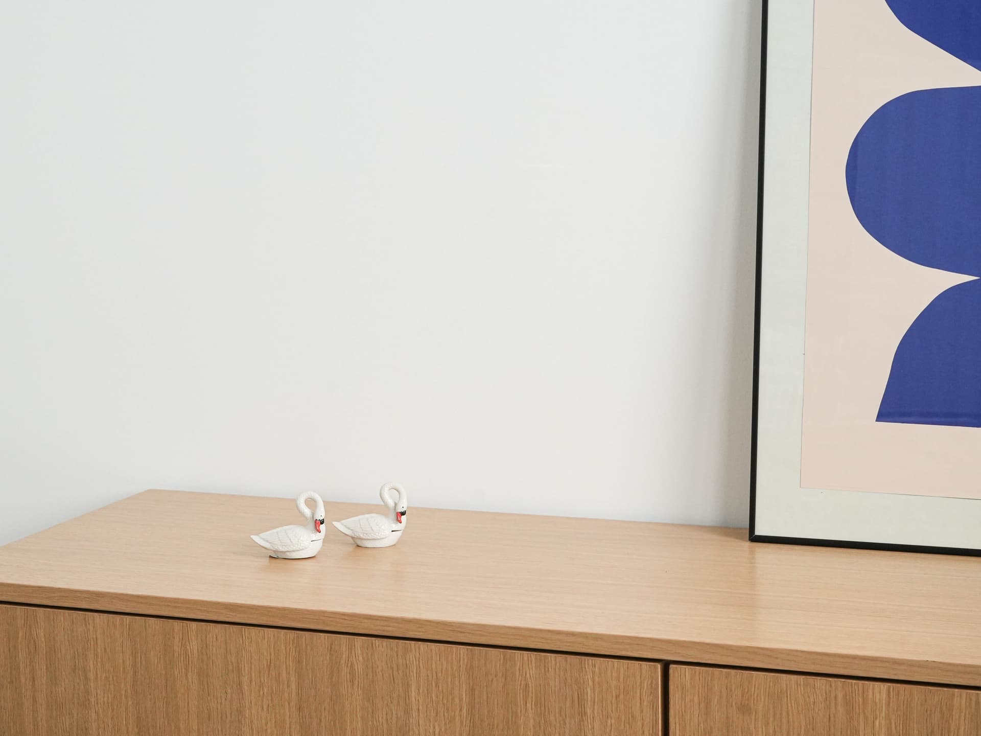 Szkatułka łabędź, biały, porcelana, Europa, lata 60. - 277356