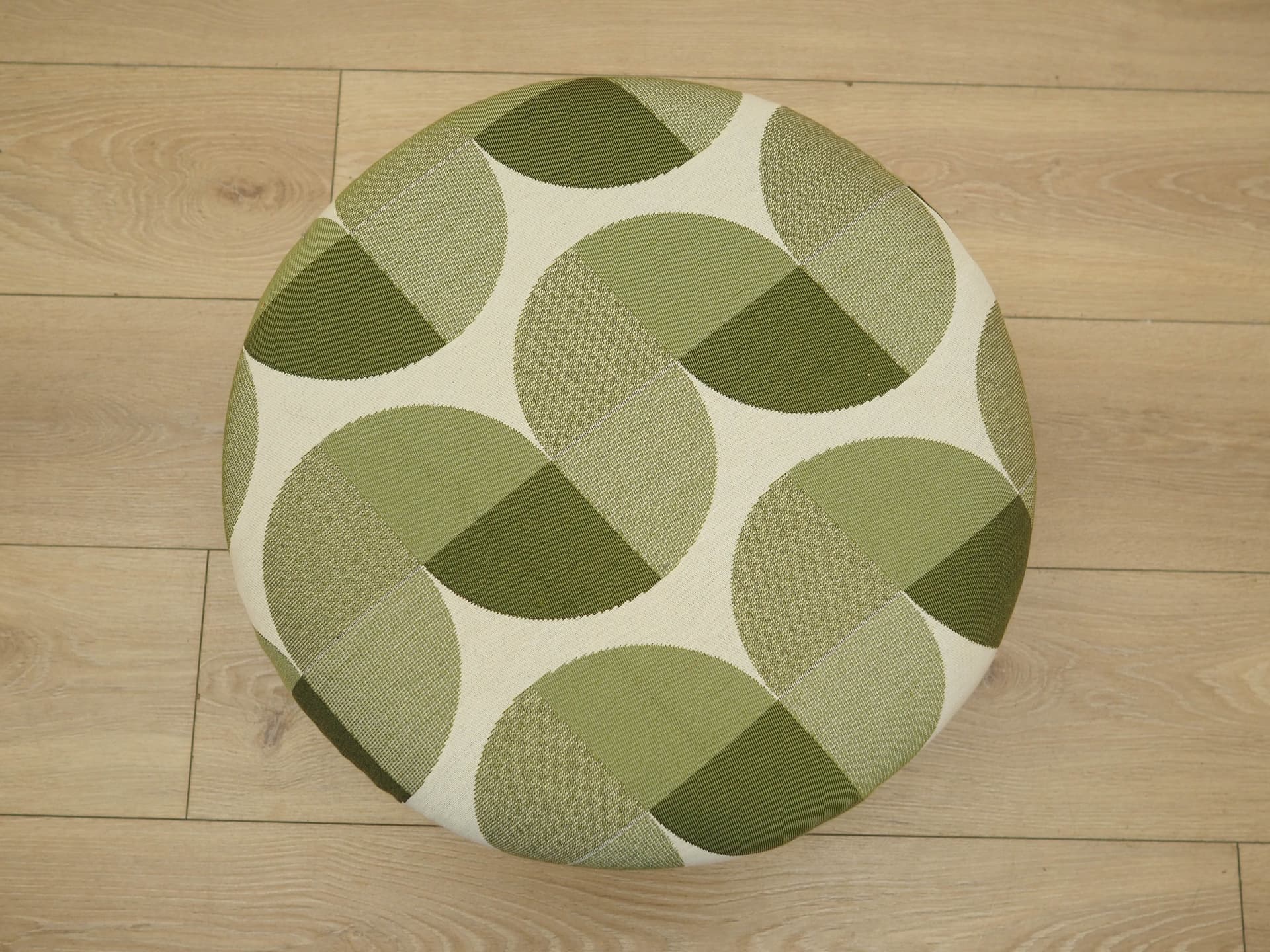 Podnóżek, tkanina multikolor, buk, Dania, lata 90. - 277395