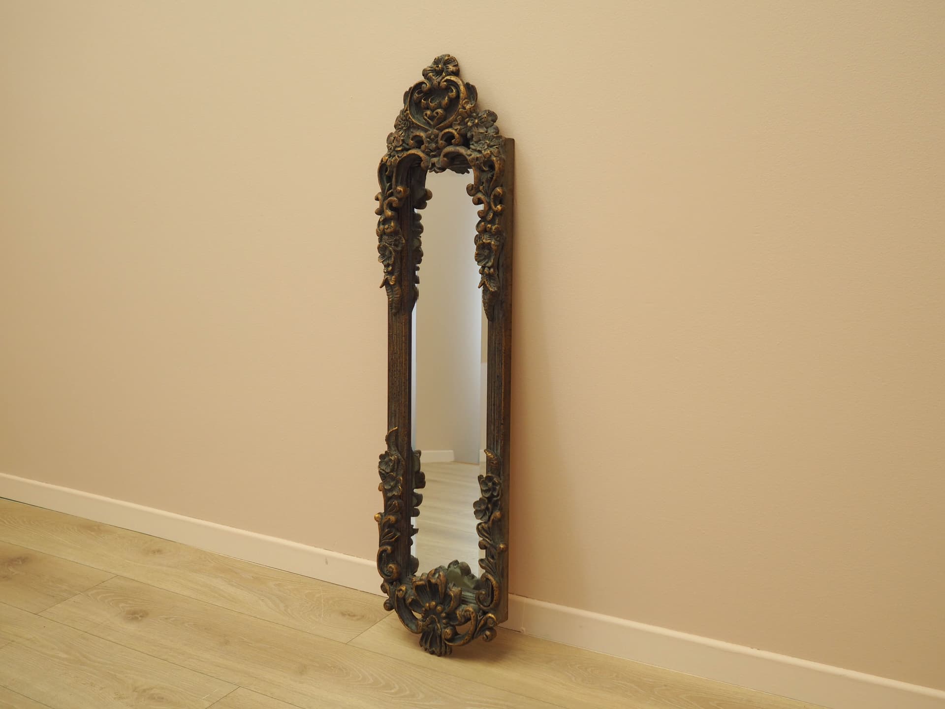 Wall Mirror, brown, glass, Italy, 1960s. - 277396