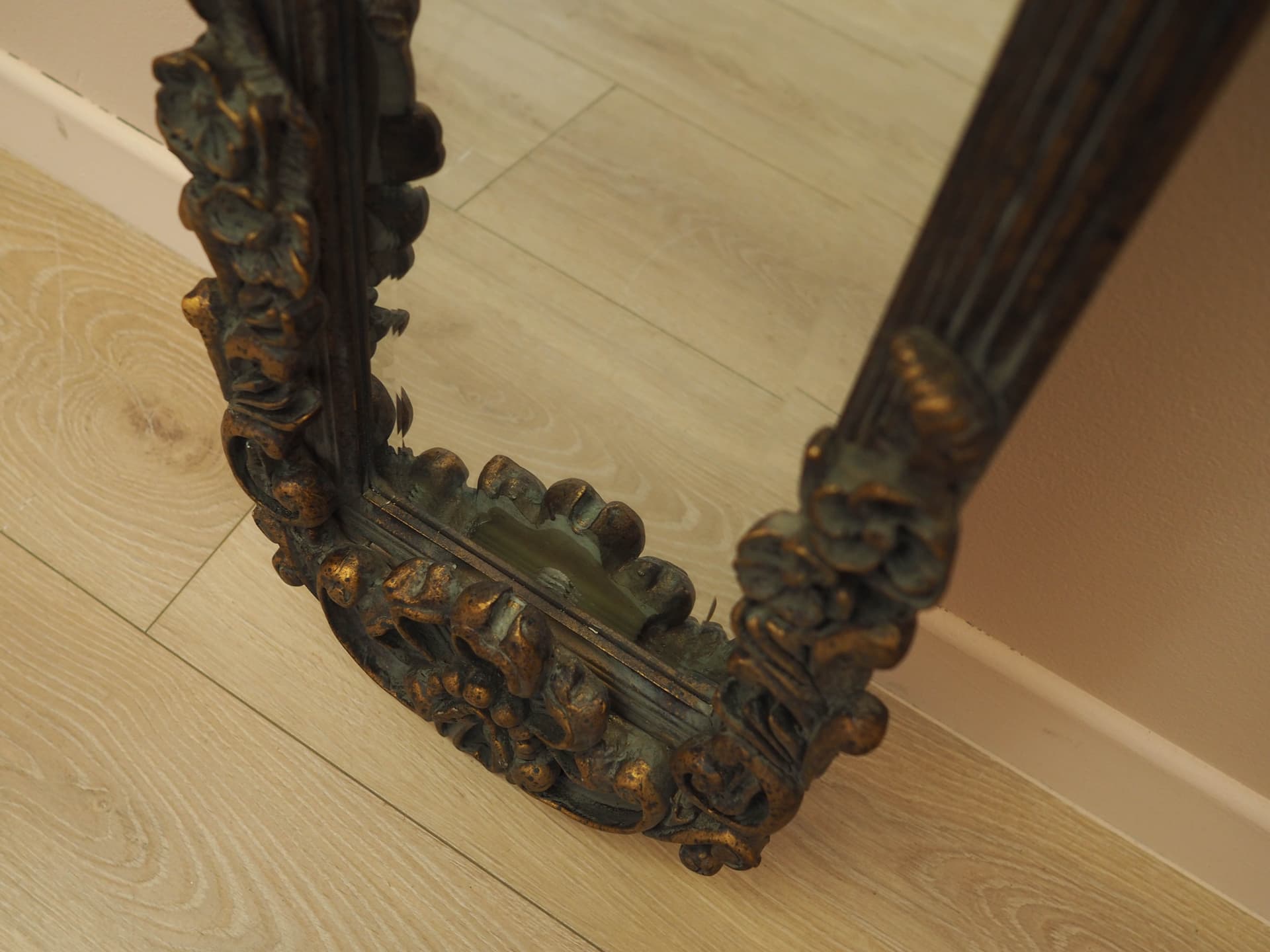 Wall Mirror, brown, glass, Italy, 1960s. - 277401