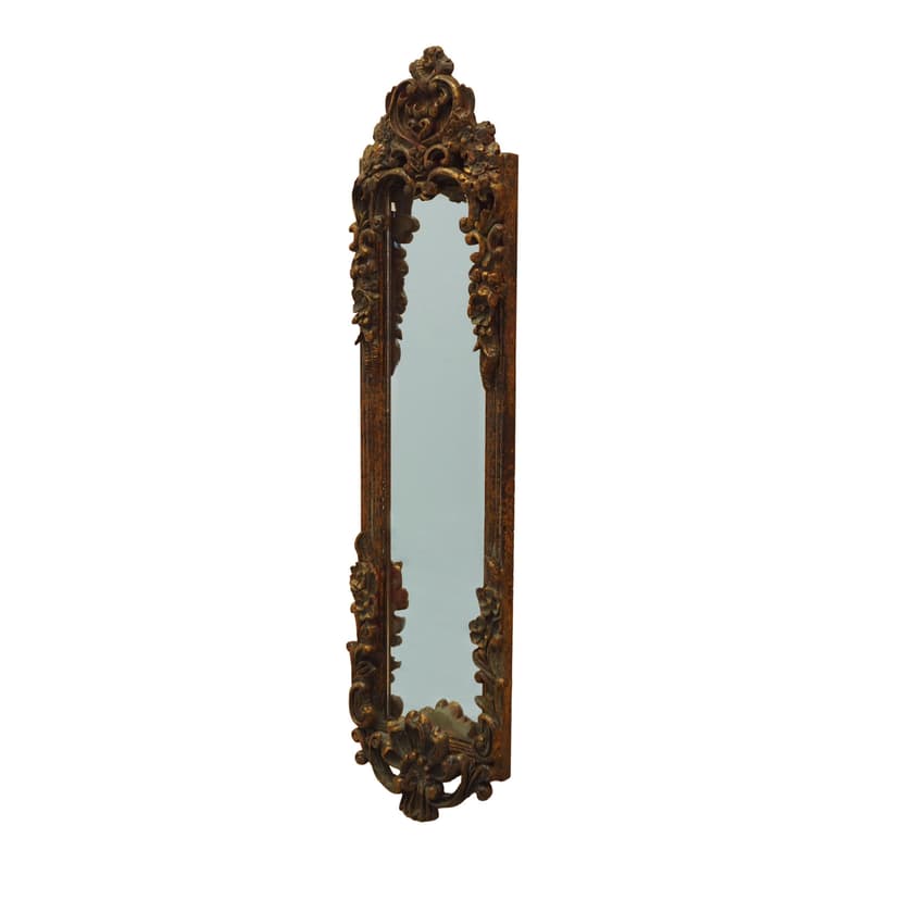 Wall Mirror, brown, glass, Italy, 1960s.