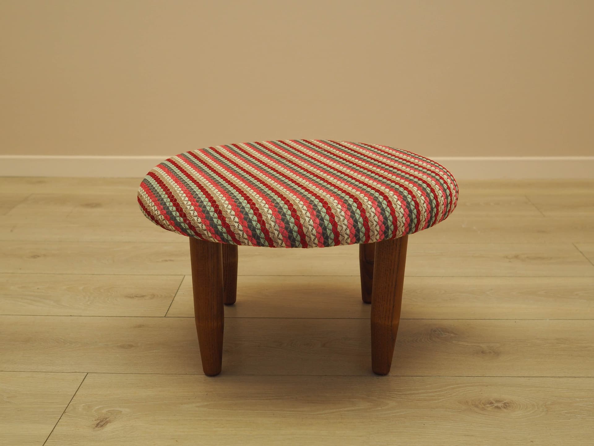 Podnóżek, multikolor, tkanina, buk, Dania, lata 90. - 277408