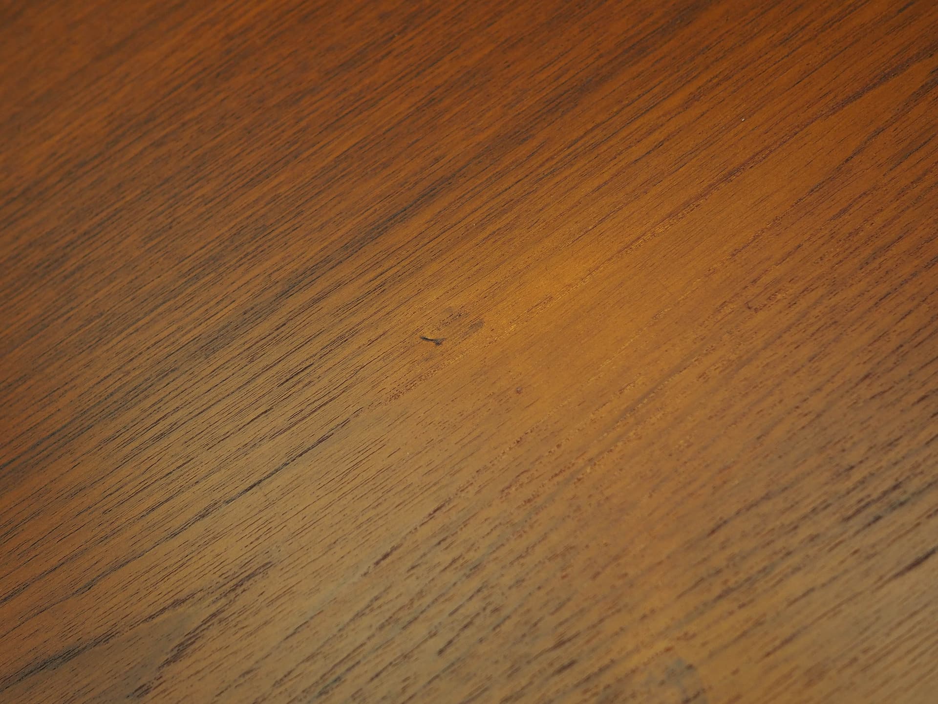 Stół, teak brązowy, proj. J. Andersen, Dania, lata 70. - 277429