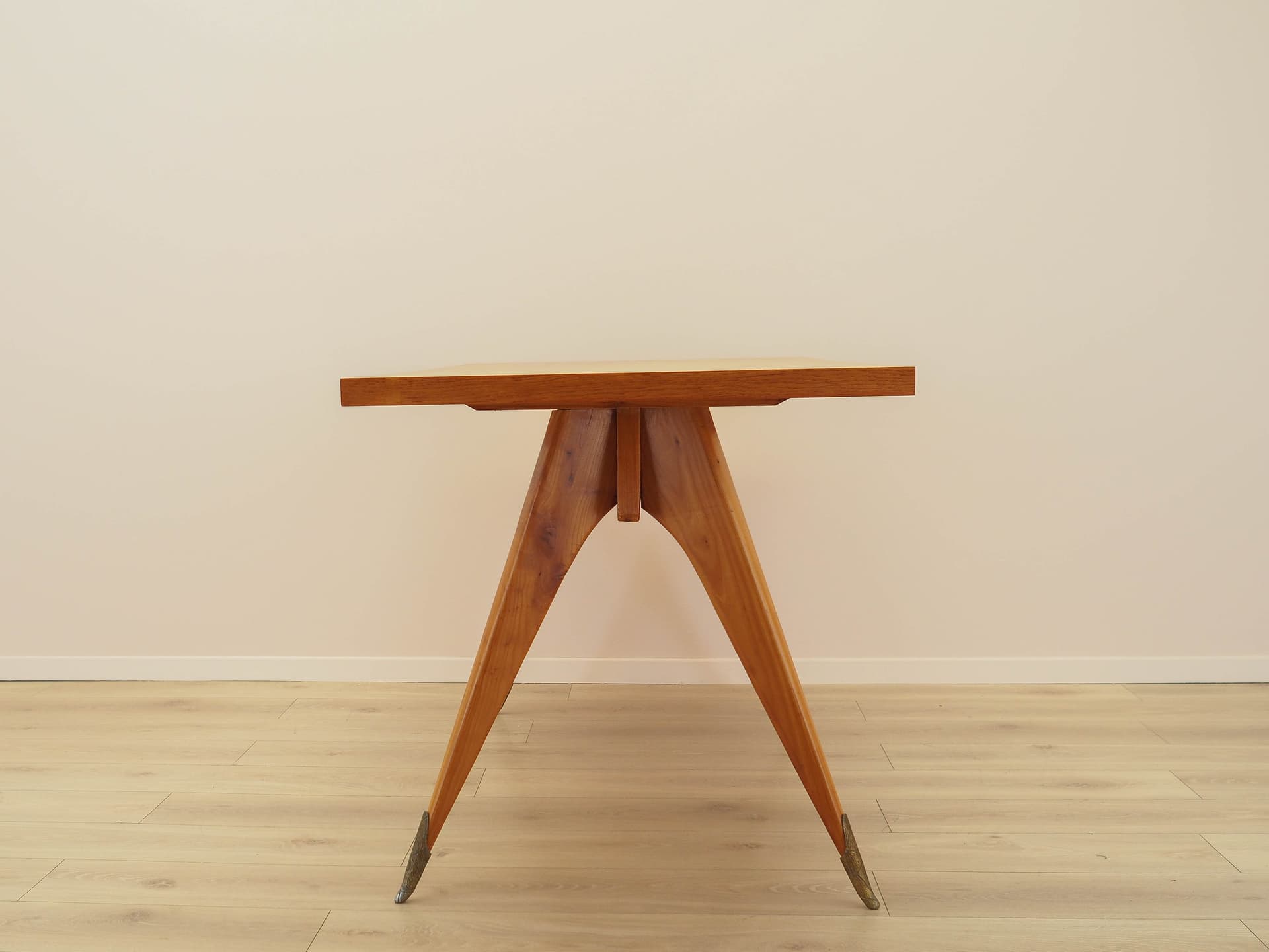 Desk, brown oak, Italy, 1970s. - 277440