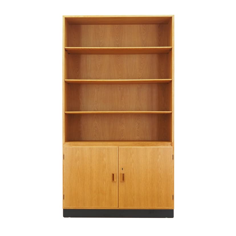 Biblioteczka, jesion brązowy, proj. B. Mogensen, Dania, lata 60.