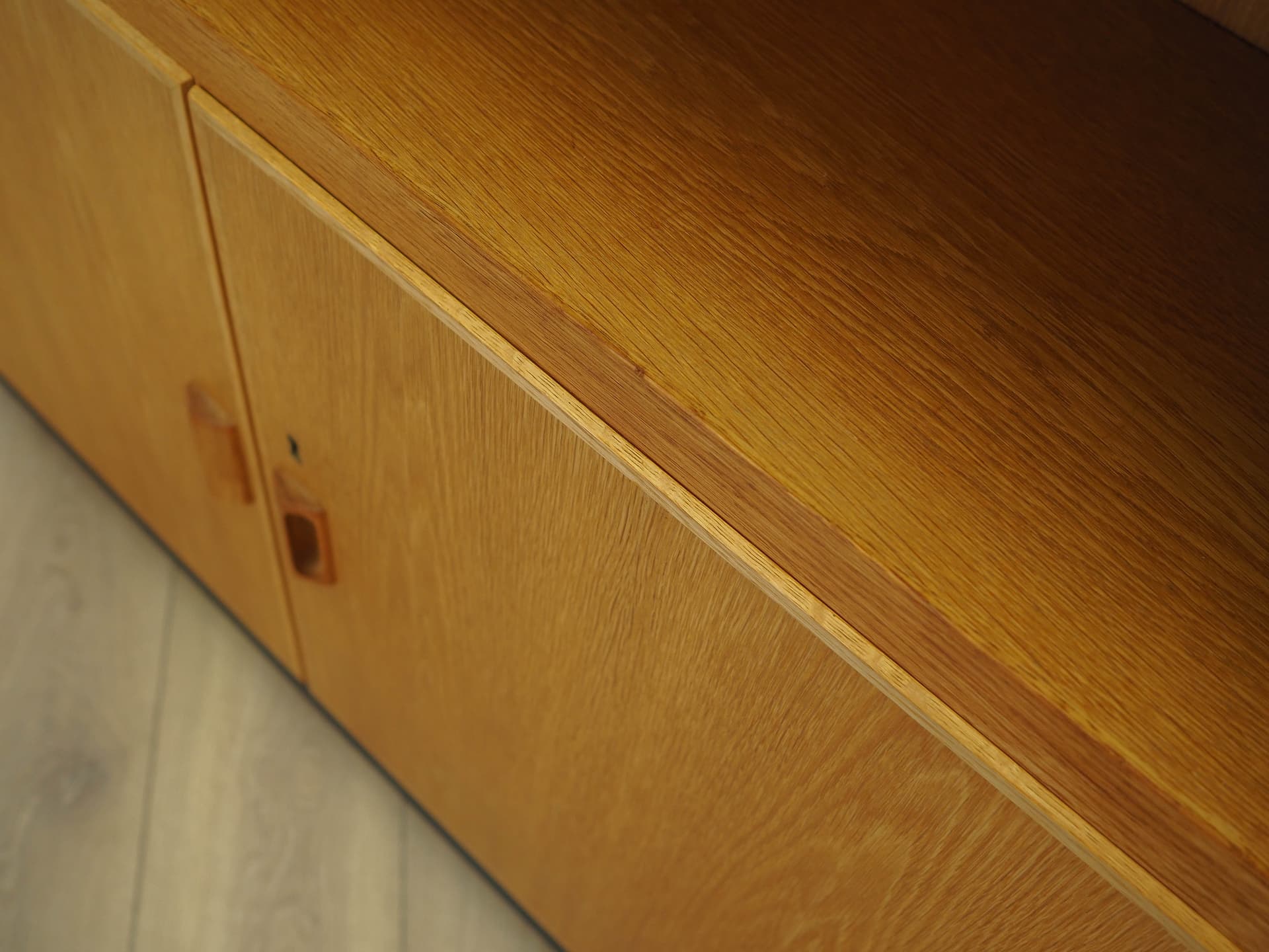 Biblioteczka, jesion brązowy, proj. B. Mogensen, Dania, lata 60. - 277463