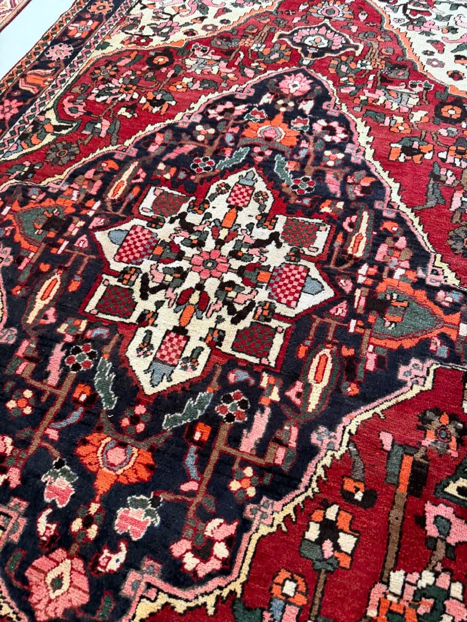 Dywan perski Bahtiari, czerwony, wełna, Iran, 310x205 cm - 277476