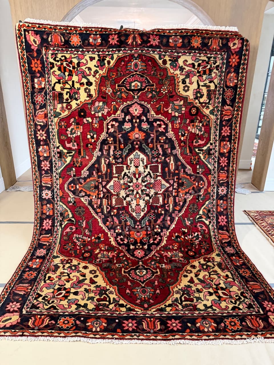 Dywan perski Bahtiari, czerwony, wełna, Iran, 310x205 cm - 277467