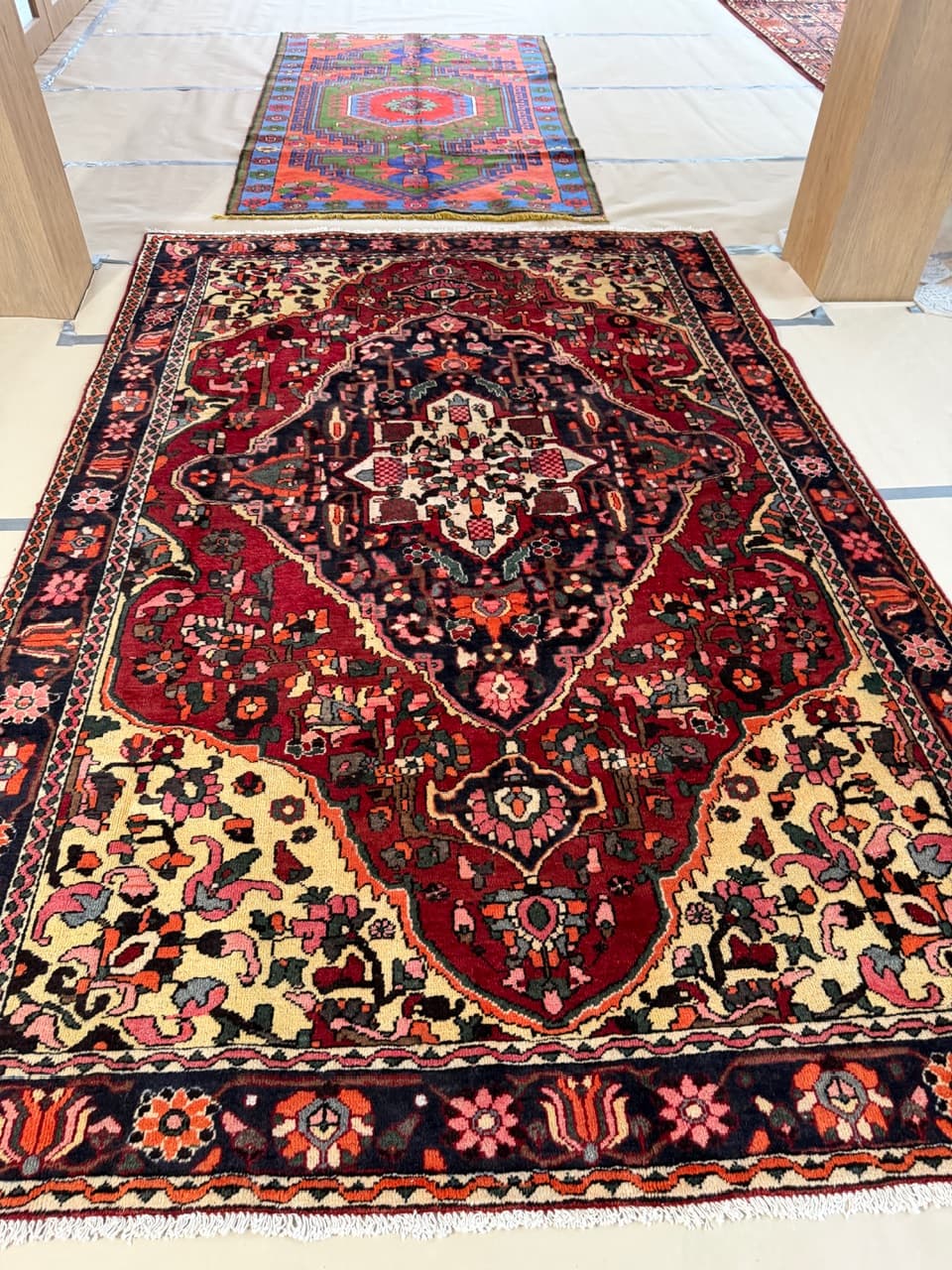 Dywan perski Bahtiari, czerwony, wełna, Iran, 310x205 cm - 277470