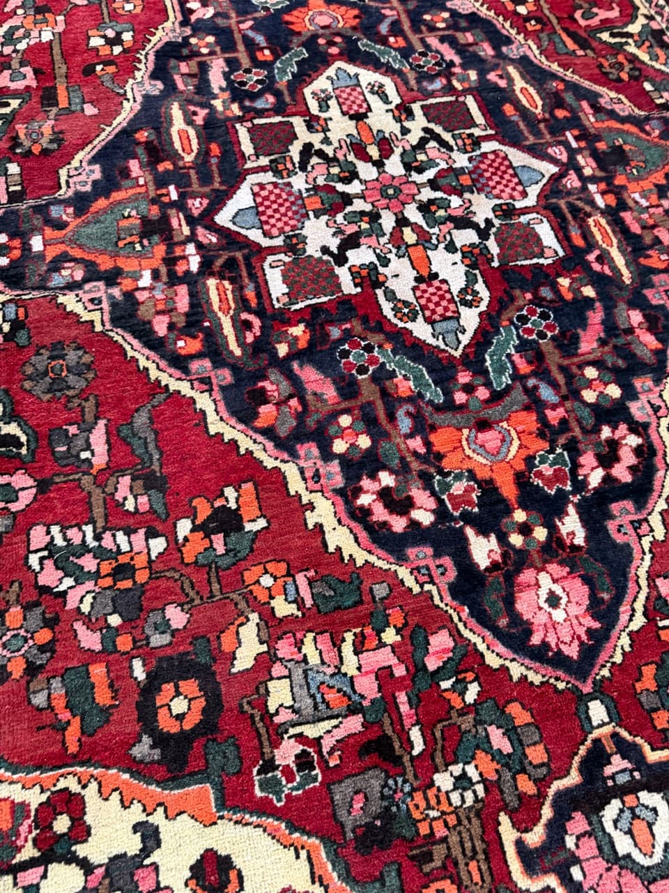 Dywan perski Bahtiari, czerwony, wełna, Iran, 310x205 cm - 277478