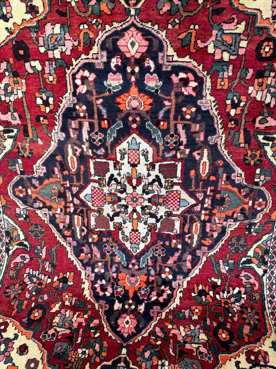 Dywan perski Bahtiari, czerwony, wełna, Iran, 310x205 cm - 277469