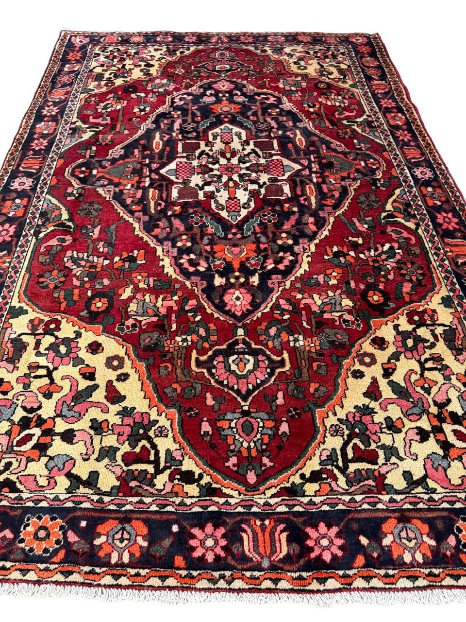 Dywan perski Bahtiari, czerwony, wełna, Iran, 310x205 cm