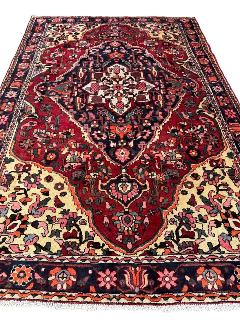 Dywan perski Bahtiari, czerwony, wełna, Iran, 310x205 cm