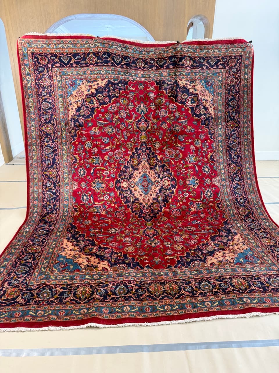 Dywan Kaszmir Kashan 375x290 cm, multikolor, wełna, Iran - 277486