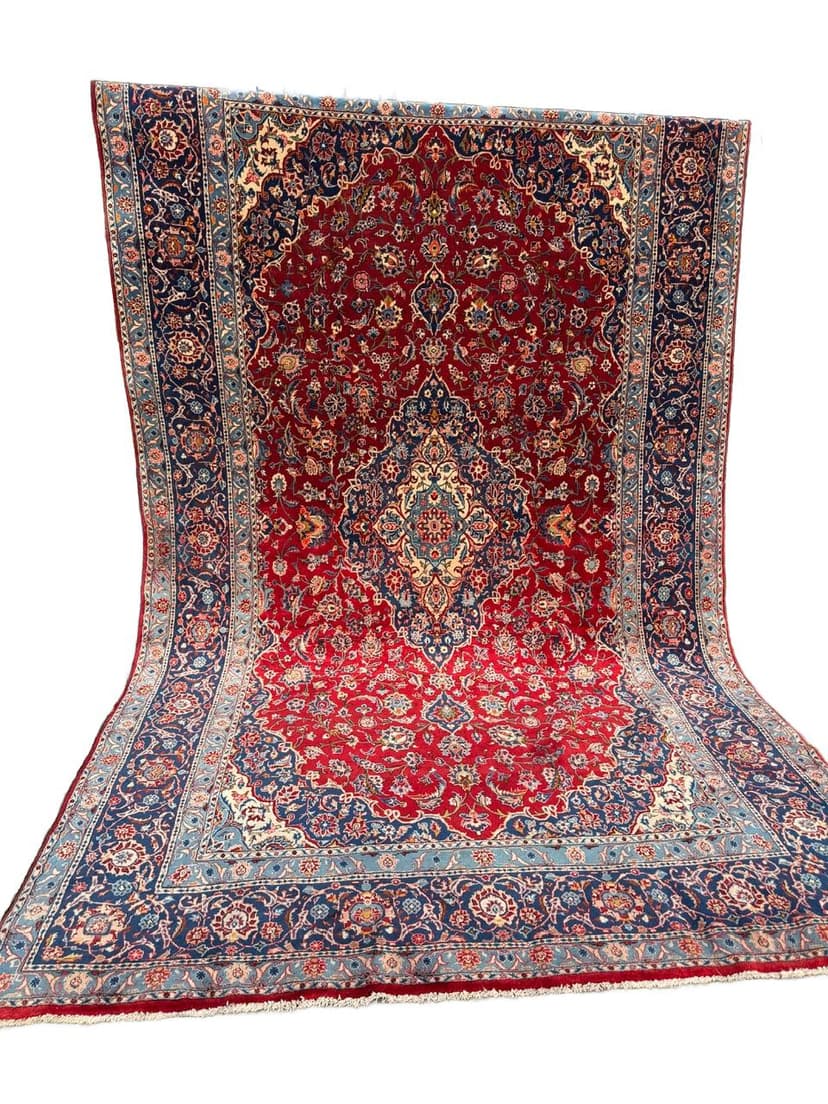 Dywan Keshan, 400x240 cm, multikolor, wełna, Iran