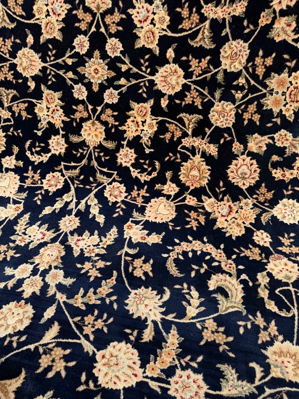 Dywan Ghoum, 360x260 cm, wełna niebieski, Iran - 277534