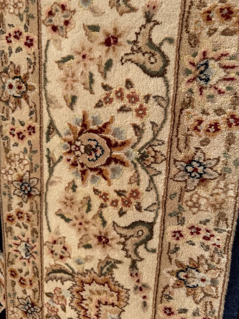 Dywan Ghoum, 360x260 cm, wełna niebieski, Iran - 277527