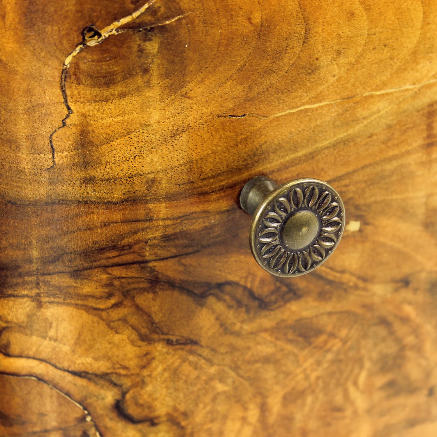 Para szafek nocnych Art Deco, orzech brązowy, Czechosłowacja, lata 30. - 277569