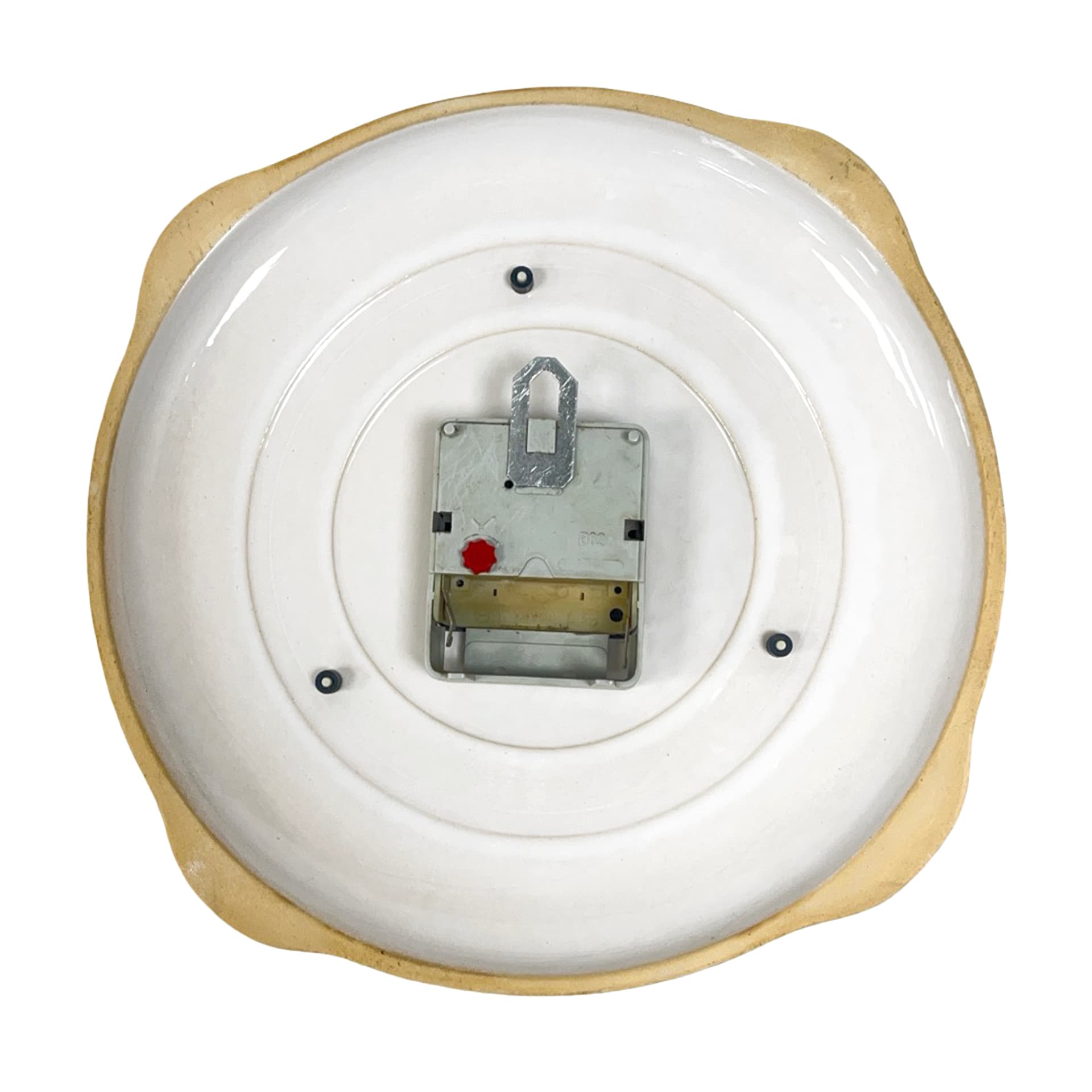 Zegar ścienny, ceramika biała, Niemcy, lata 70. - 277578