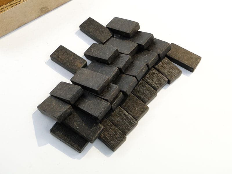 Domino set, black, wood, USSR, 1950s. - 277612