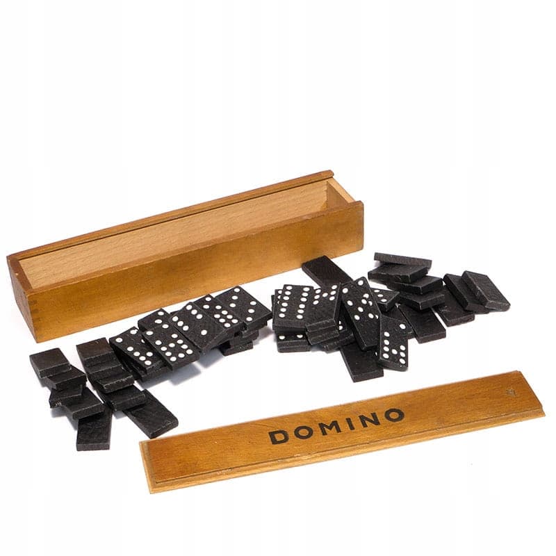 Domino set, black, wood, Germany, 1930s. - 277616
