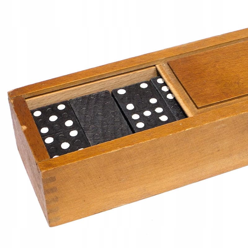 Domino set, black, wood, Germany, 1930s. - 277620
