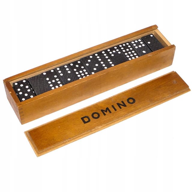 Domino set, black, wood, Germany, 1930s. - DIMENSION