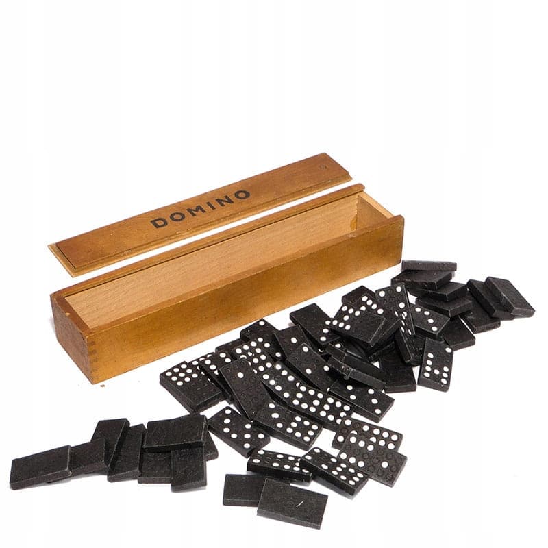 Domino set, black, wood, Germany, 1930s. - 277617