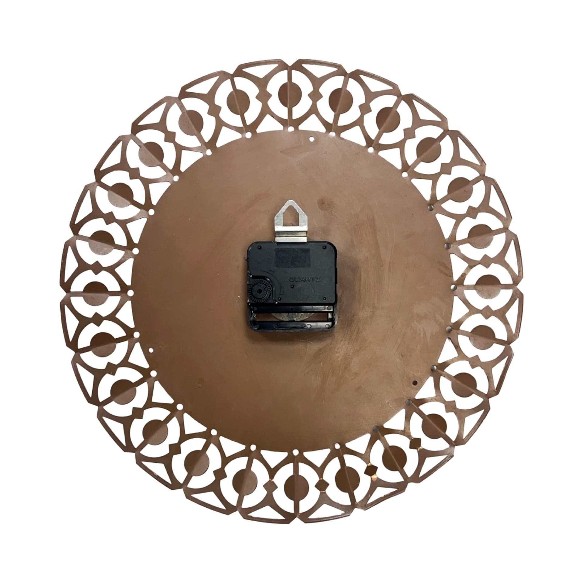 Zegar ścienny, ażurowy, mosiądz złoty, Richter, Niemcy, lata 60. - 277633