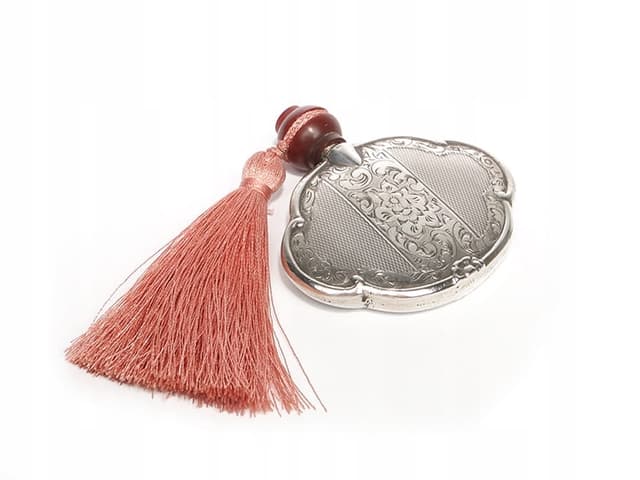 Perfume Bottle Art Deco, silver, Czech Republic, 1920s - DIMENSION