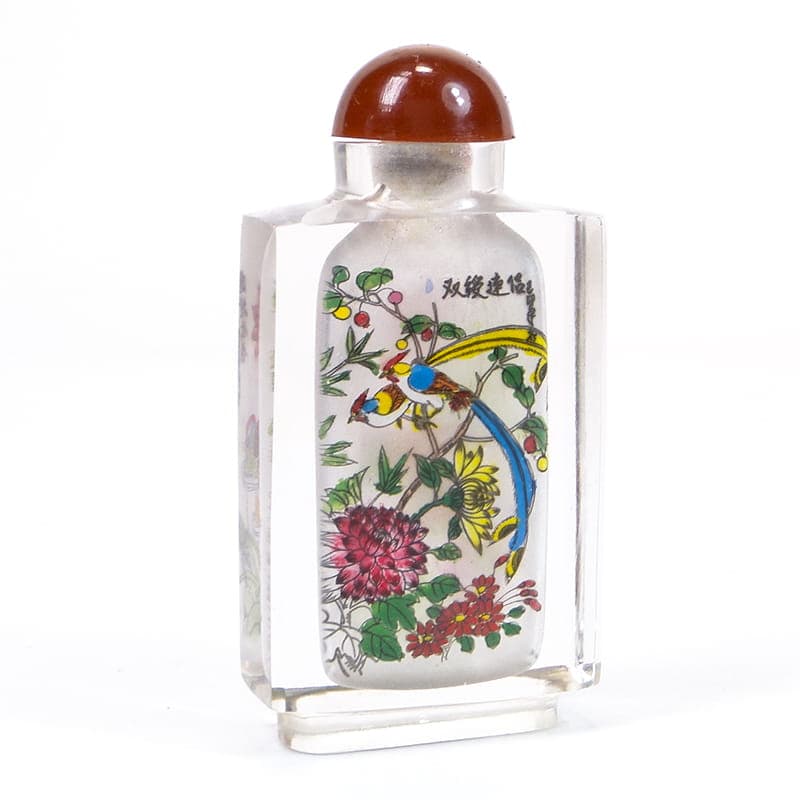 Tabakiera, wielobarwna, kryształ, Chiny, lata 60. - 277707