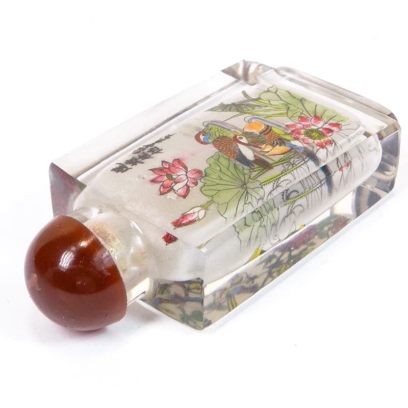 Tabakiera, wielobarwna, kryształ, Chiny, lata 60. - 277703