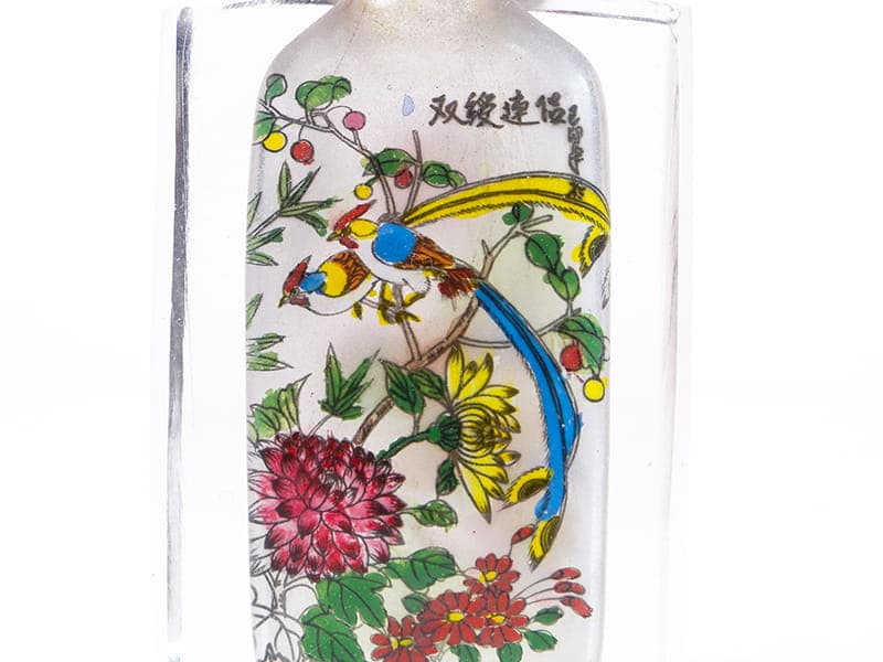 Tabakiera, wielobarwna, kryształ, Chiny, lata 60. - 277701