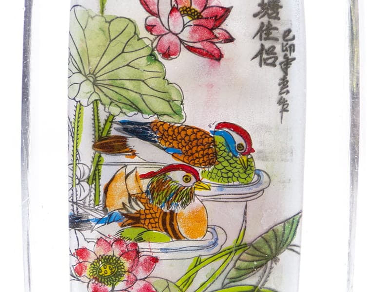 Tabakiera, wielobarwna, kryształ, Chiny, lata 60. - 277702