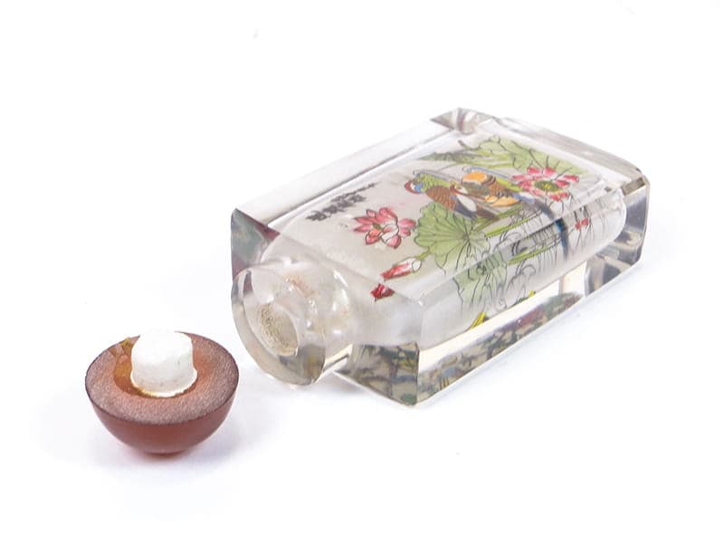 Tabakiera, wielobarwna, kryształ, Chiny, lata 60. - 277705