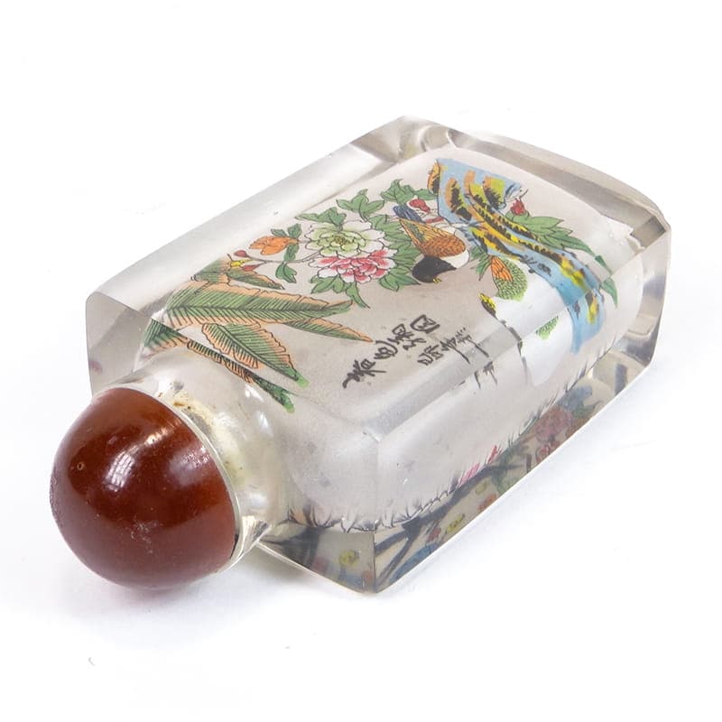 Tabakiera, transparentny kryształ, Chiny, lata 50. - 277726