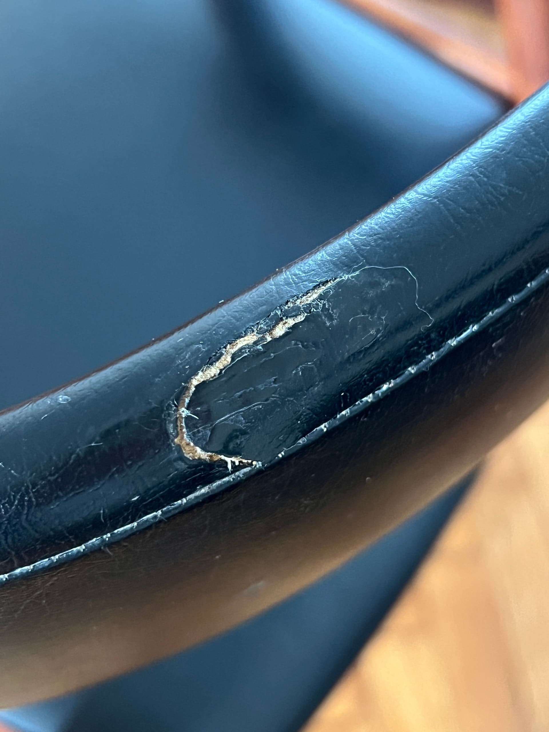 Zestaw czterech krzeseł z podłokietnikami, teak brązowy, skaj czarny, proj. A. Bender Madsen, E. Larsen, Dania, lata 60. - 277776