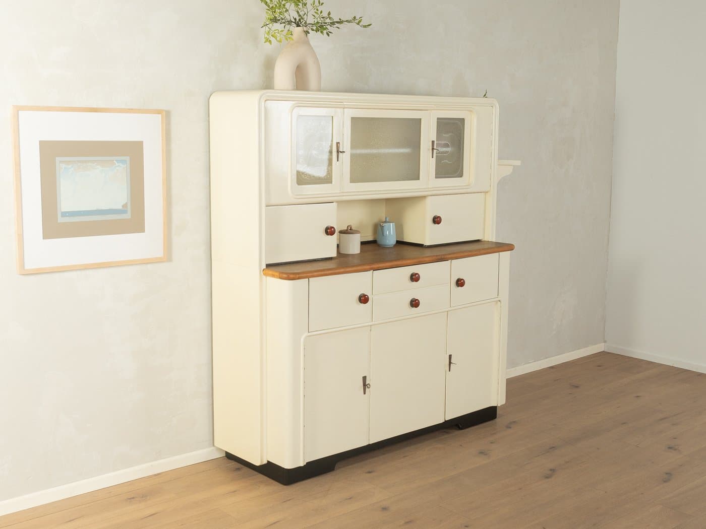 Kredens Art Deco, beżowy, drewno, Niemcy, lata 20. - 278068