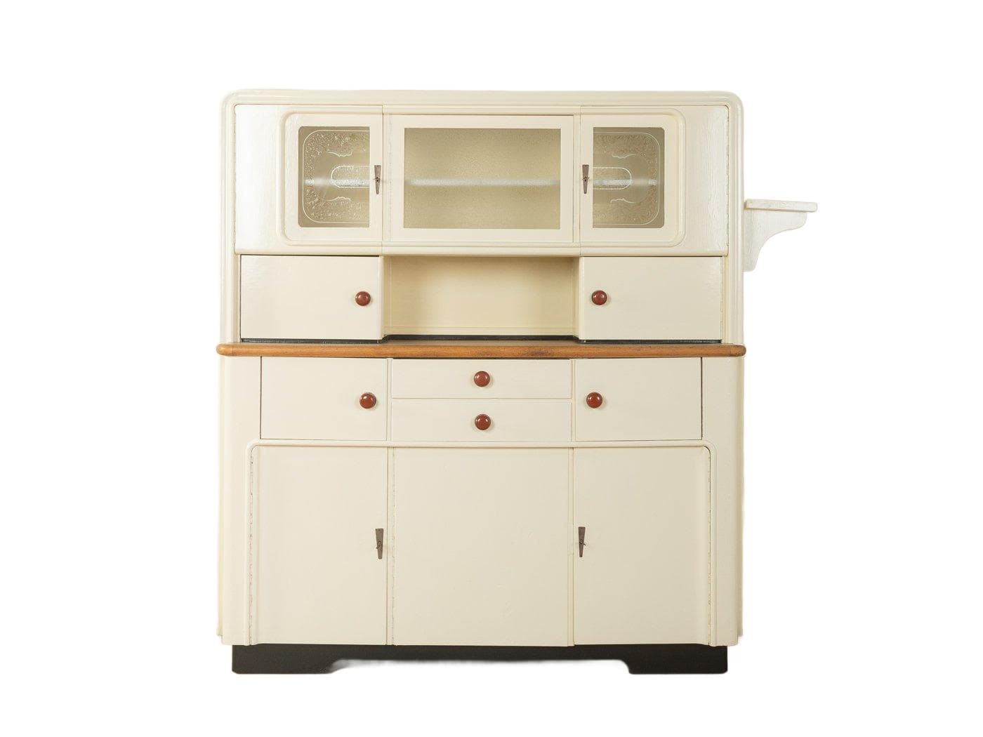 Kredens Art Deco, beżowy, drewno, Niemcy, lata 20.