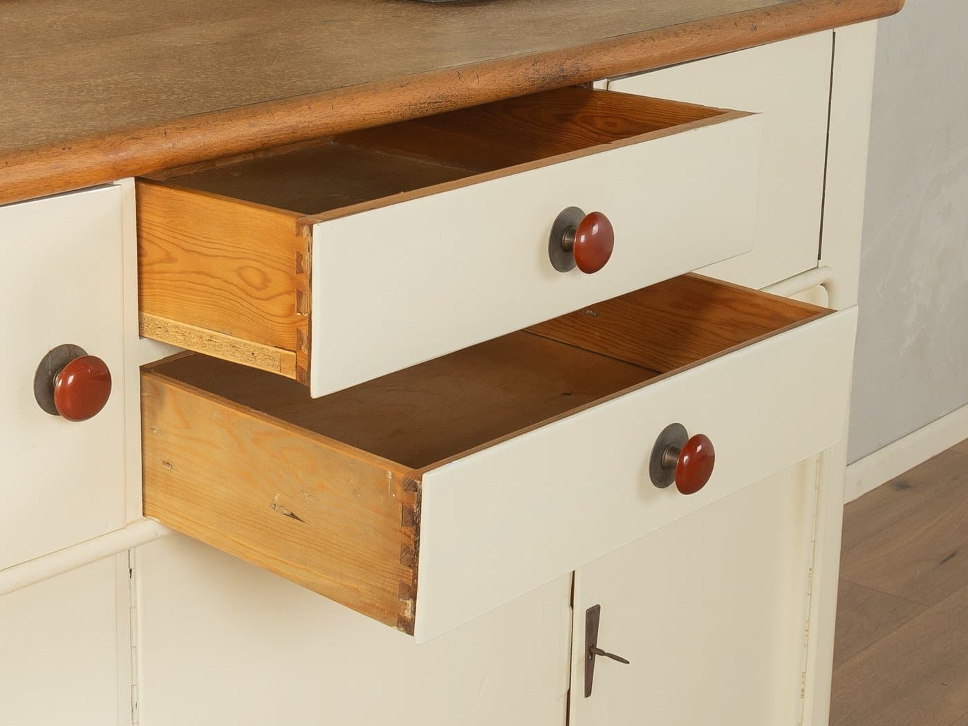 Kredens Art Deco, beżowy, drewno, Niemcy, lata 20. - 278078