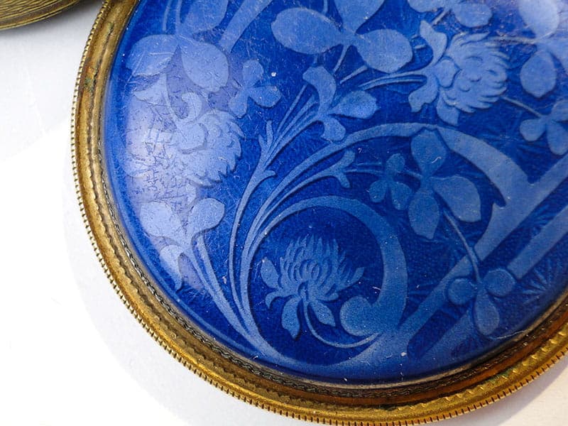 Tabakiera, Art Nouveau, złoty, brąz, Belgia, lata 90. XIX w. - 277789