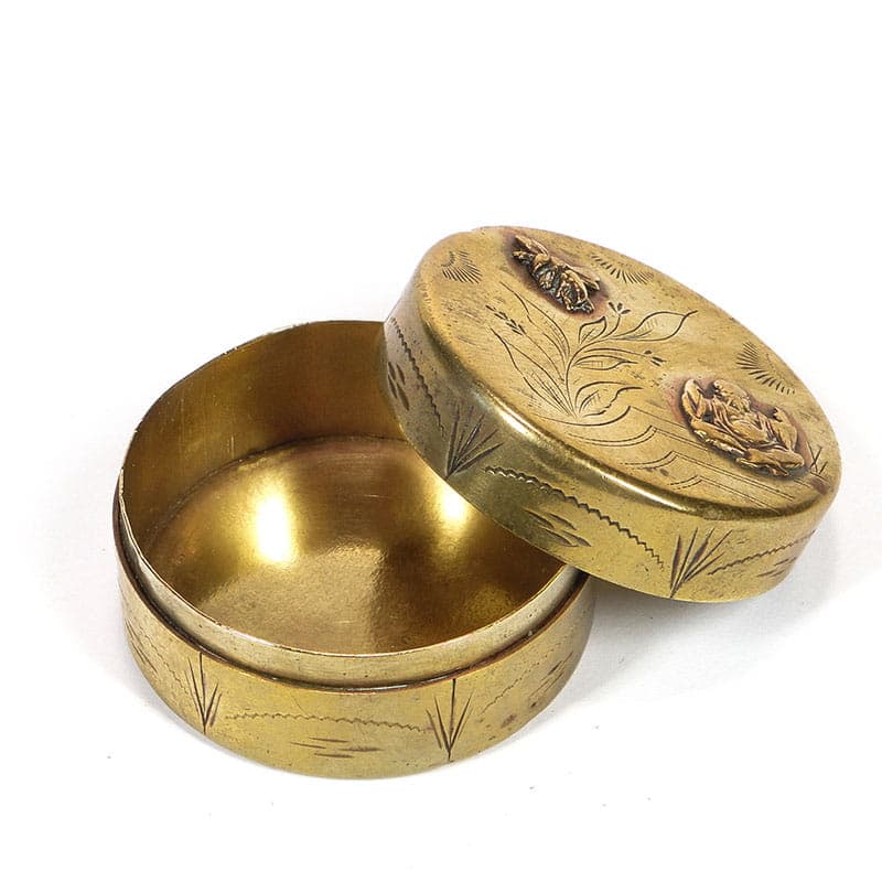 Tabakiera, brąz brązowy, Japonia, XIX wiek - 277798