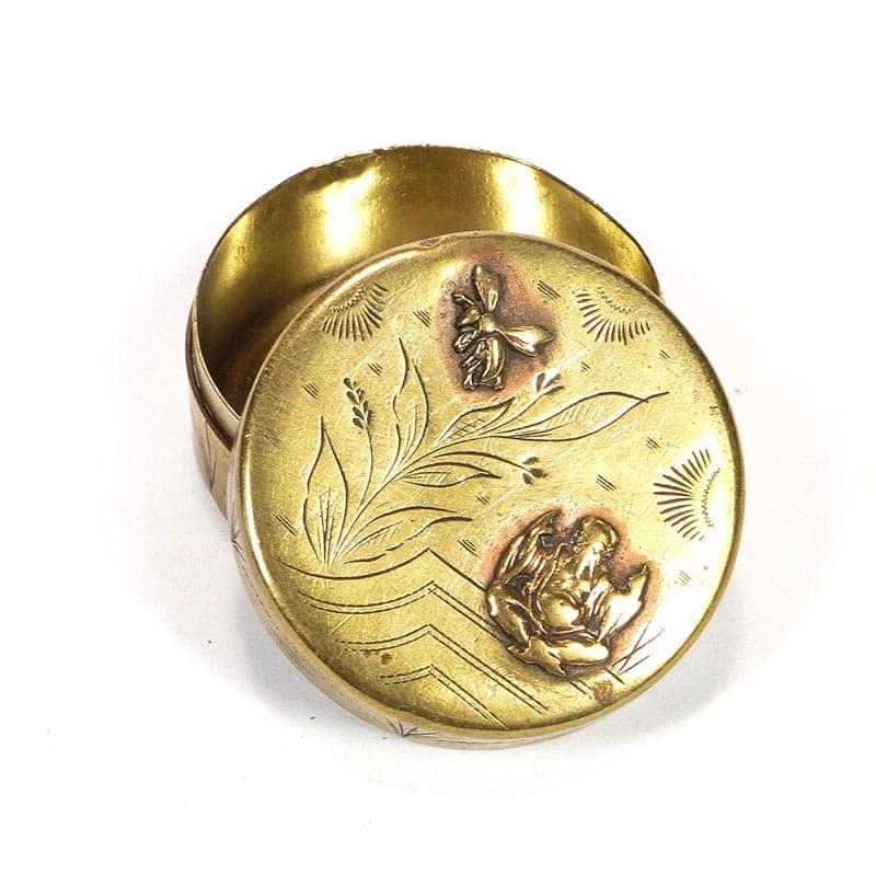 Tabakiera, brąz brązowy, Japonia, XIX wiek