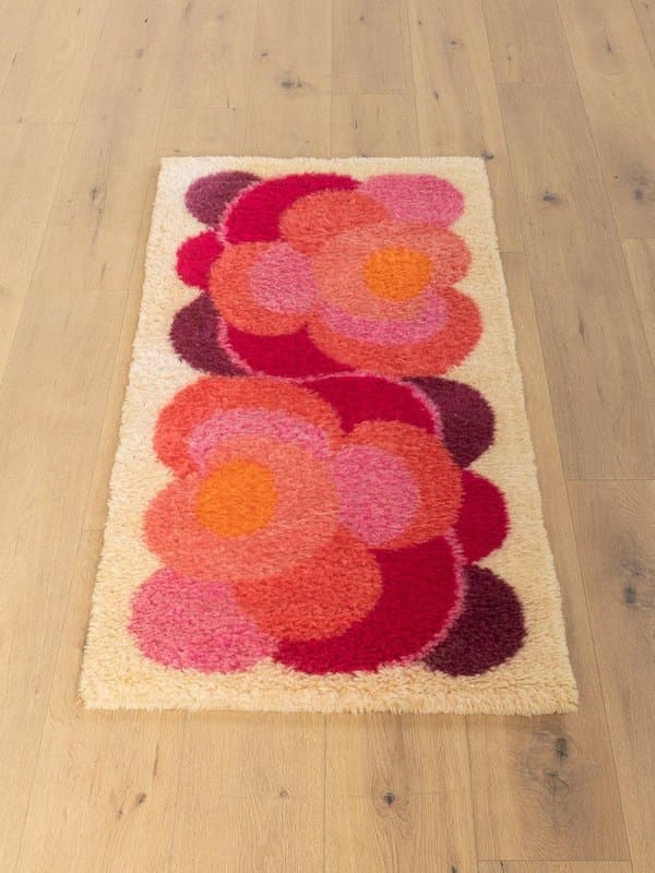 Dywan Menuette 138x70 cm, multikolor, wełna, Desso, Holandia, lata 70. - 277989